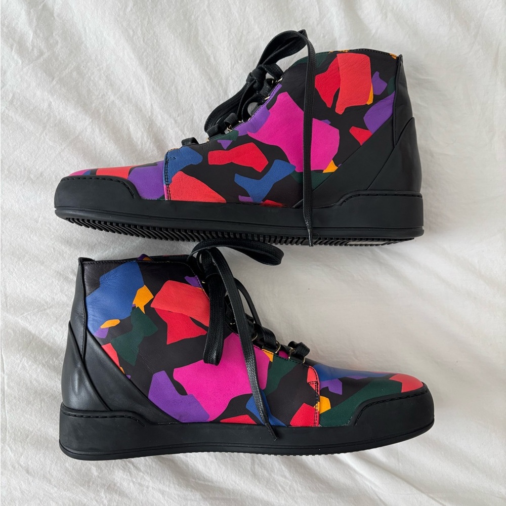 Balmain Colorful High-Top Sneakers